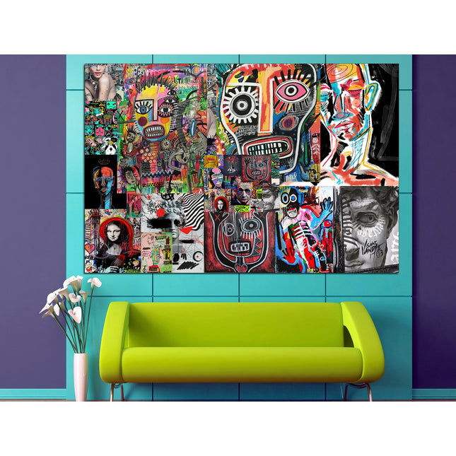 Graffiti street art Contemporary print Trendy wall art Street art on canvas Modern wall art Urban wall art Modern art canvas Decorative art