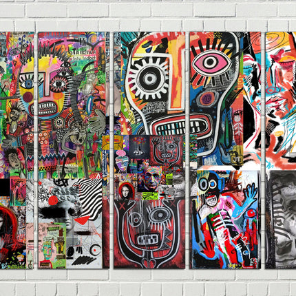 Graffiti street art Contemporary print Trendy wall art Street art on canvas Modern wall art Urban wall art Modern art canvas Decorative art
