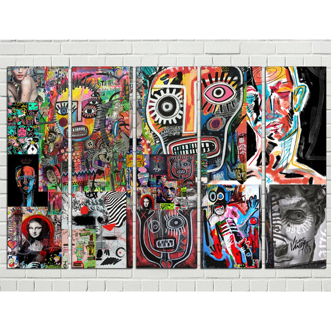 Graffiti street art Contemporary print Trendy wall art Street art on canvas Modern wall art Urban wall art Modern art canvas Decorative art