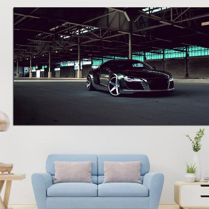Audi 5 panels German car Audi on canvas Boys room poster Canvas for garage Poster in the garage Supercar gift