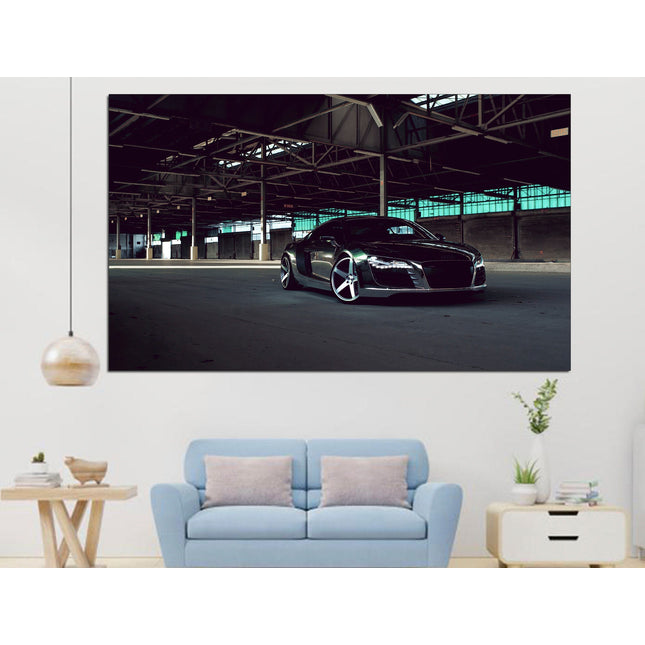 Audi 5 panels German car Audi on canvas Boys room poster Canvas for garage Poster in the garage Supercar gift