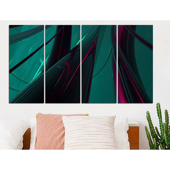 Minimal abstraction Green abstract art Abstract canvas Street art on canvas Urban wall art Exclusive canvas Original canvas art