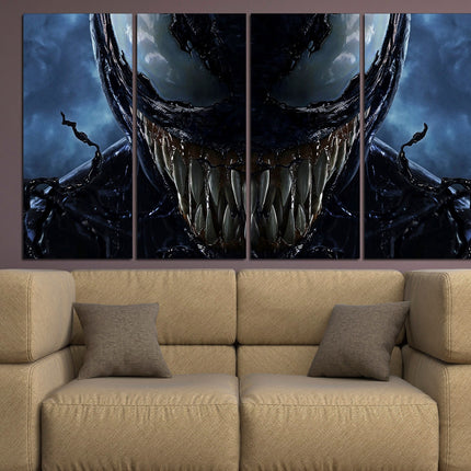 Collage art Perfect canvas Superhero on canvas Collage wall prints Superhero portrait Venom canvas Comics on canvas Large canvas art