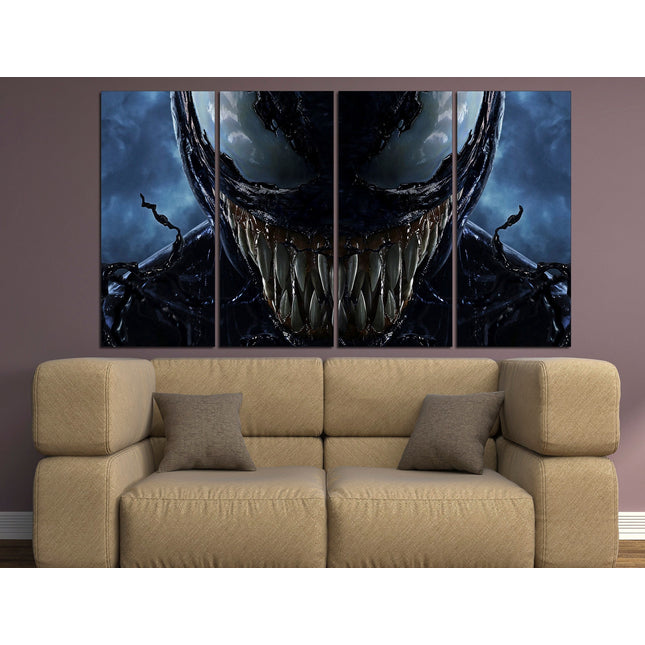 Collage art Perfect canvas Superhero on canvas Collage wall prints Superhero portrait Venom canvas Comics on canvas Large canvas art