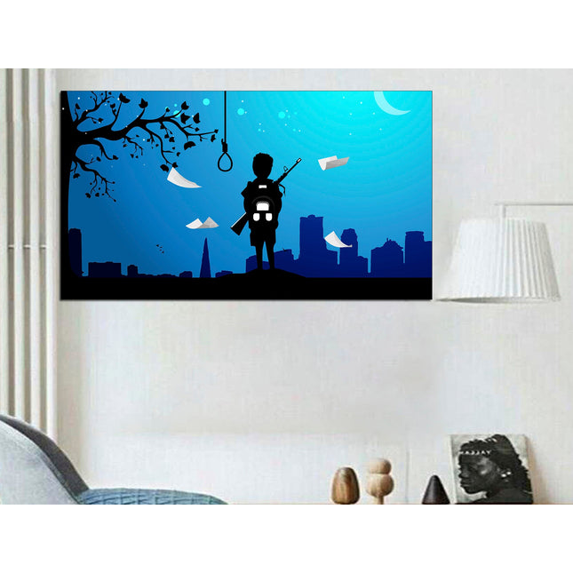 Сollage art Сanvas for a gift Сollage wall prints Large canvas art Warrior on canvas Ebony on canvas Brain explosion art Wall art unique