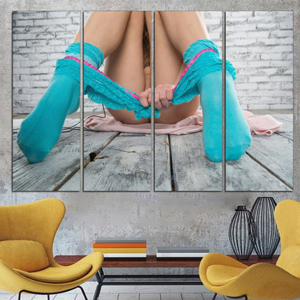 Gift for boys Modern poster Colorful canvas Multi-panel canvas Mountains on canvas Erotic art prints Female body print A gift to the house