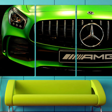 Mclaren poster Mercedes decor Classic cars Car on canvas Gift for boys Retro cars Supercar gift Supercar wall art Car on poster Car decor