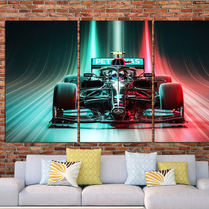 Formula one car F1 poster Canvas f1 Formula 1 car Print on canvas f1 Mercedes f1 wall art Formula 1 gift