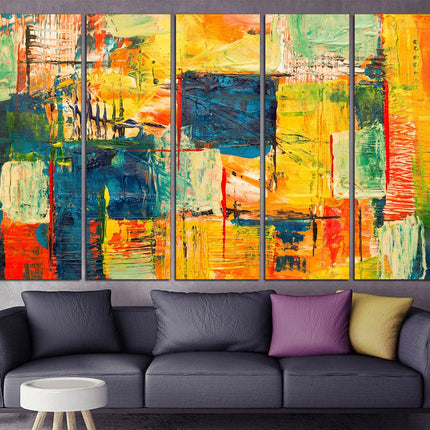 Vintage print Abstract art print Art poster Living room wall art Abstract bright art Wall art print Modern art