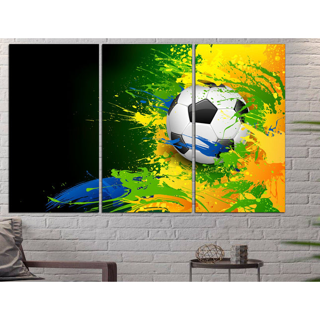 Football man canvas Sports wall art Man gift Football wall art Framed canvas Sports print Canvas artwork Wall art print Football decor
