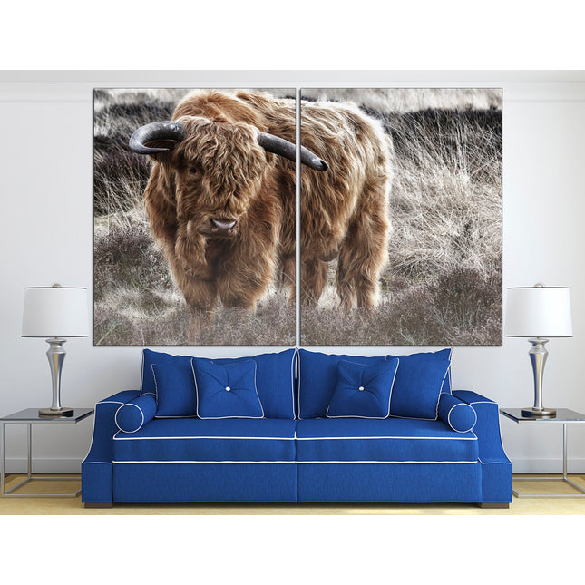 Farm wall art Cow decor Farm animal decor Texas home decor Kitchen wall art Cow print Farmer gift Multi-panel canvas Canvas art print