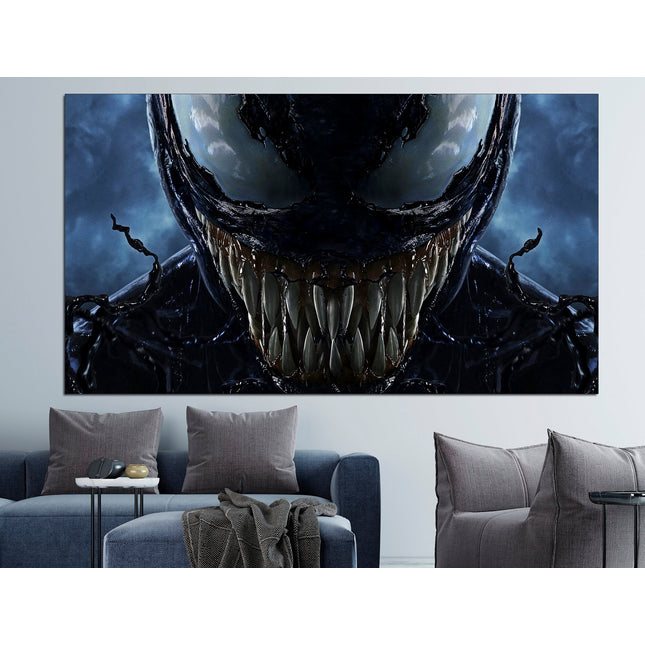 Collage art Perfect canvas Superhero on canvas Collage wall prints Superhero portrait Venom canvas Comics on canvas Large canvas art