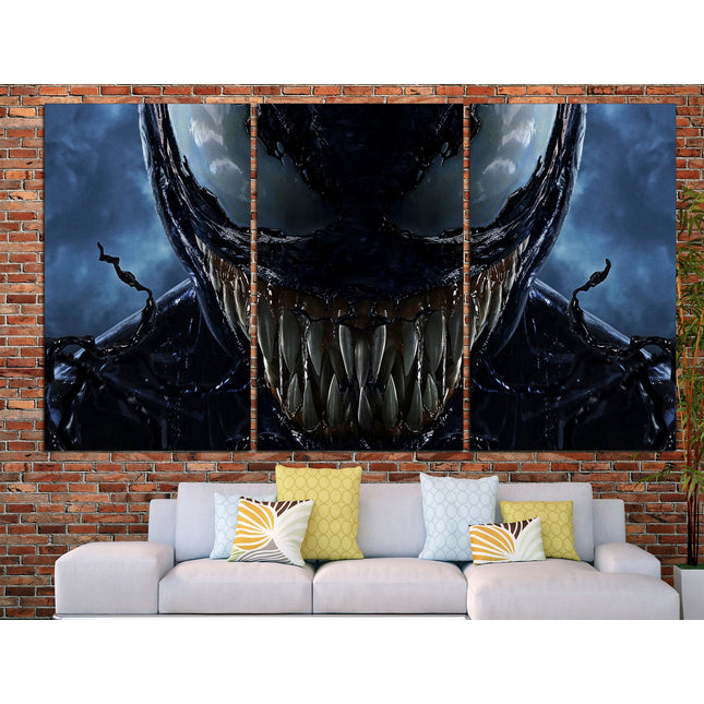 Collage art Perfect canvas Superhero on canvas Collage wall prints Superhero portrait Venom canvas Comics on canvas Large canvas art
