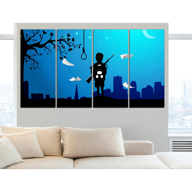 Сollage art Сanvas for a gift Сollage wall prints Large canvas art Warrior on canvas Ebony on canvas Brain explosion art Wall art unique