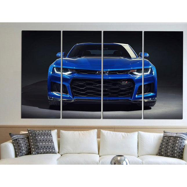 Apartment wall art Custom print canvas Individual design Canvas for room American car Chevrolet on canvas Gift for boys Car decor