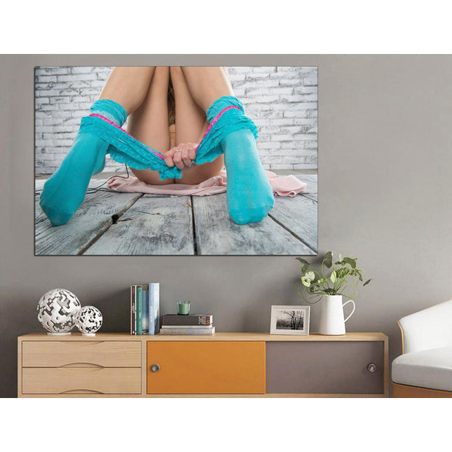 Gift for boys Modern poster Colorful canvas Multi-panel canvas Mountains on canvas Erotic art prints Female body print A gift to the house