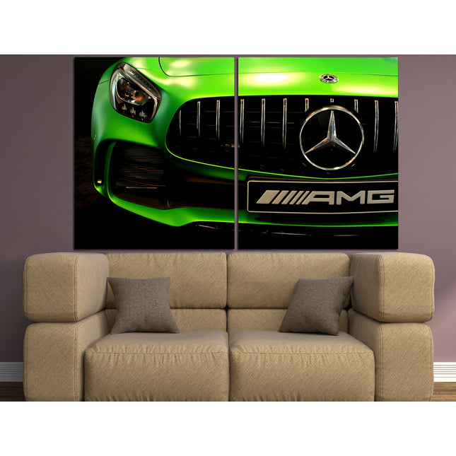 Mclaren poster Mercedes decor Classic cars Car on canvas Gift for boys Retro cars Supercar gift Supercar wall art Car on poster Car decor