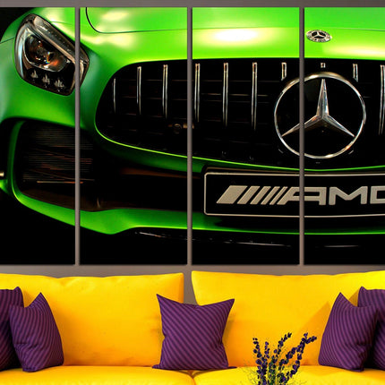 Mclaren poster Mercedes decor Classic cars Car on canvas Gift for boys Retro cars Supercar gift Supercar wall art Car on poster Car decor