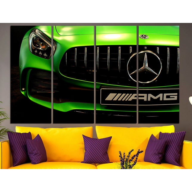 Mclaren poster Mercedes decor Classic cars Car on canvas Gift for boys Retro cars Supercar gift Supercar wall art Car on poster Car decor