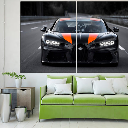 Bugatti on canvas Custom print canvas Canvas for room Racing car Gift for boys Supercar wall art F1 formula on canvas fantastic car