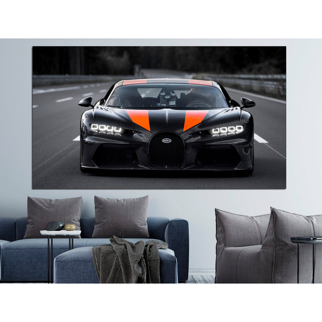 Bugatti on canvas Custom print canvas Canvas for room Racing car Gift for boys Supercar wall art F1 formula on canvas fantastic car