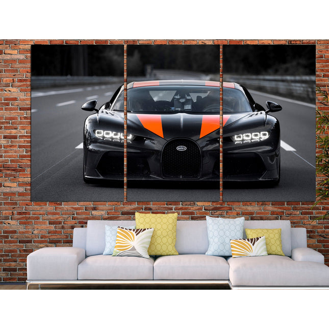 Bugatti on canvas Custom print canvas Canvas for room Racing car Gift for boys Supercar wall art F1 formula on canvas fantastic car