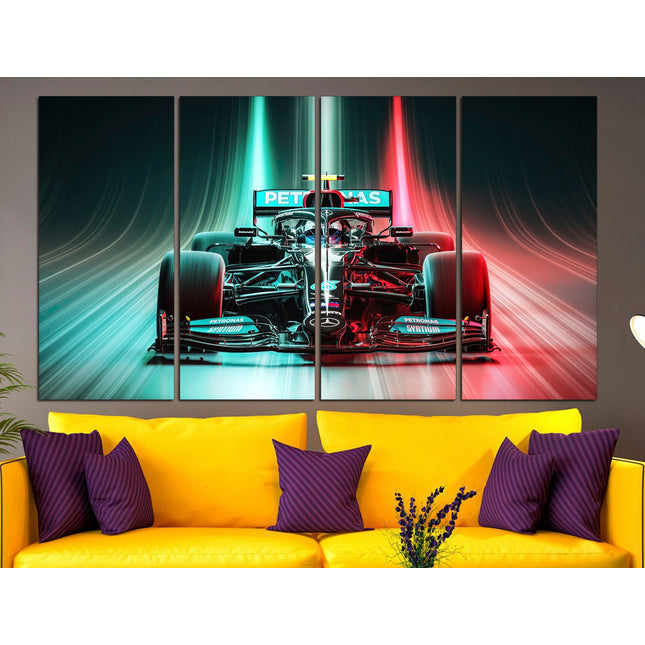 Formula one car F1 poster Canvas f1 Formula 1 car Print on canvas f1 Mercedes f1 wall art Formula 1 gift