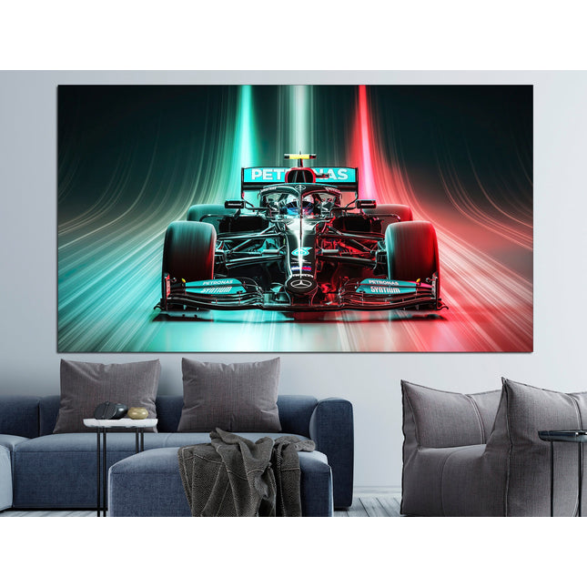 Formula one car F1 poster Canvas f1 Formula 1 car Print on canvas f1 Mercedes f1 wall art Formula 1 gift