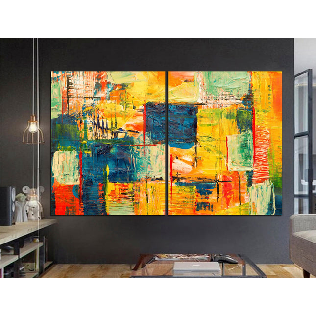 Vintage print Abstract art print Art poster Living room wall art Abstract bright art Wall art print Modern art