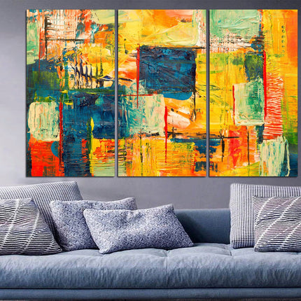 Vintage print Abstract art print Art poster Living room wall art Abstract bright art Wall art print Modern art