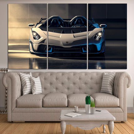 Lamborghini canvas Custom print canvas Canvas for room Racing car Gift for boys Supercar wall art F1 formula on canvas fantastic car