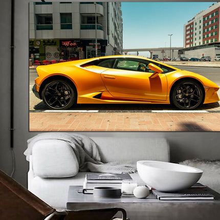 Lamborghini photo Car on canvas Lamborghini prints Motivational canvas Lambo image Boys room poster Devil car