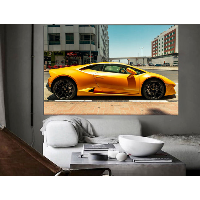 Lamborghini photo Car on canvas Lamborghini prints Motivational canvas Lambo image Boys room poster Devil car