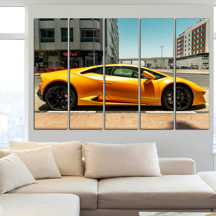 Lamborghini photo Car on canvas Lamborghini prints Motivational canvas Lambo image Boys room poster Devil car
