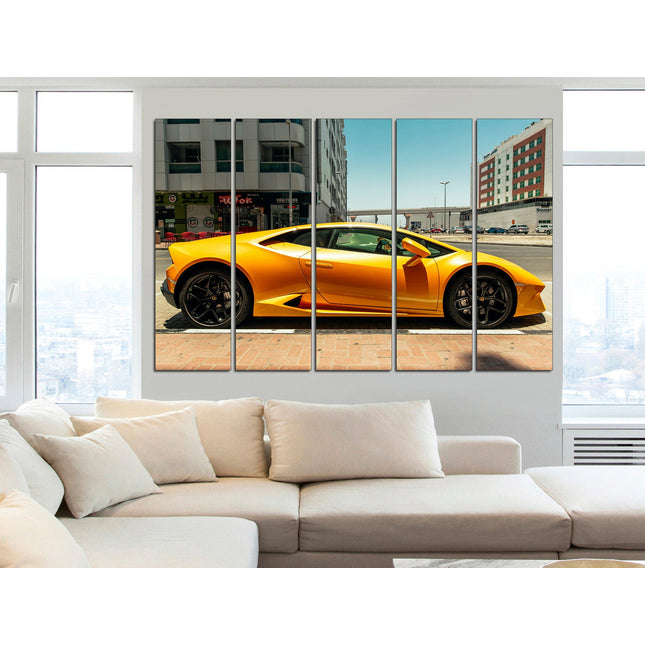 Lamborghini photo Car on canvas Lamborghini prints Motivational canvas Lambo image Boys room poster Devil car