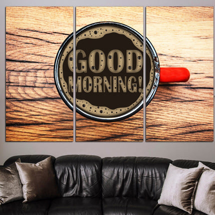 Coffee bar decor Canvas for kitchen Pie on canvas Coffee on canvas Kitchen wall decor Dining room decor Modern kitchen Restaurant decor