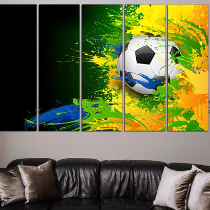 Football man canvas Sports wall art Man gift Football wall art Framed canvas Sports print Canvas artwork Wall art print Football decor