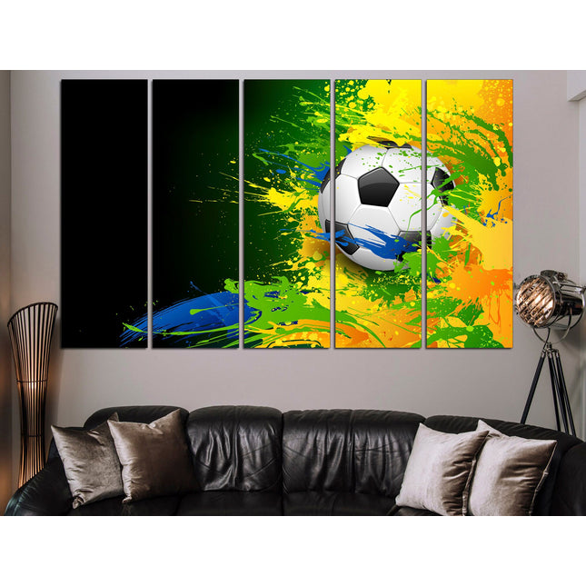 Football man canvas Sports wall art Man gift Football wall art Framed canvas Sports print Canvas artwork Wall art print Football decor