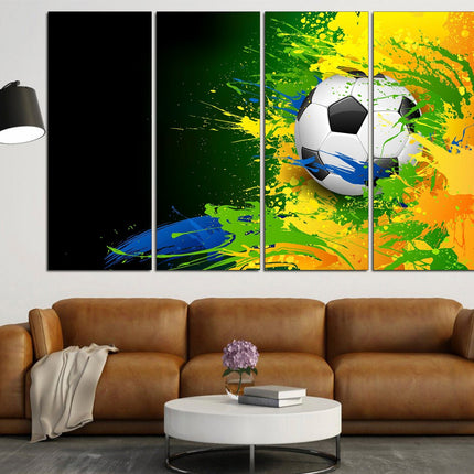 Football man canvas Sports wall art Man gift Football wall art Framed canvas Sports print Canvas artwork Wall art print Football decor
