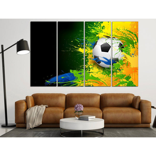 Football man canvas Sports wall art Man gift Football wall art Framed canvas Sports print Canvas artwork Wall art print Football decor