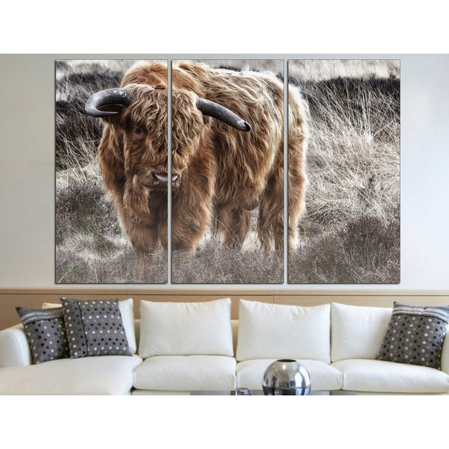 Farm wall art Cow decor Farm animal decor Texas home decor Kitchen wall art Cow print Farmer gift Multi-panel canvas Canvas art print