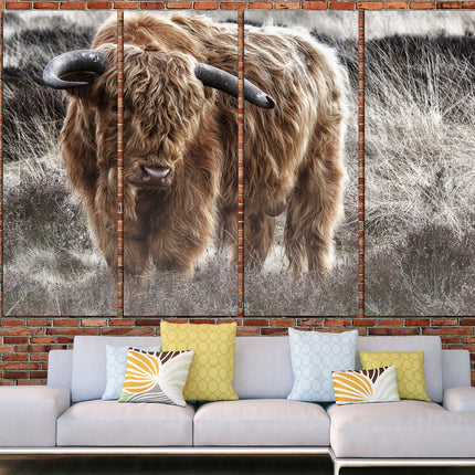 Farm wall art Cow decor Farm animal decor Texas home decor Kitchen wall art Cow print Farmer gift Multi-panel canvas Canvas art print