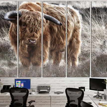 Farm wall art Cow decor Farm animal decor Texas home decor Kitchen wall art Cow print Farmer gift Multi-panel canvas Canvas art print