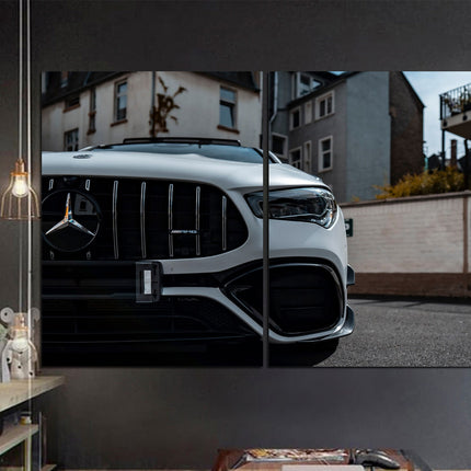 Mercedes decor Mclaren poster German car Poster in the garage Mercedes emblem Mclaren car print Vintage mercedes