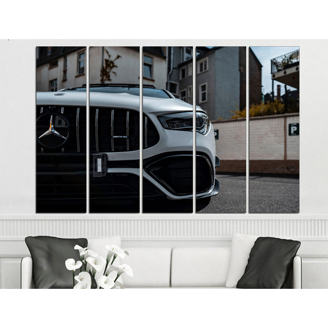 Mercedes decor Mclaren poster German car Poster in the garage Mercedes emblem Mclaren car print Vintage mercedes