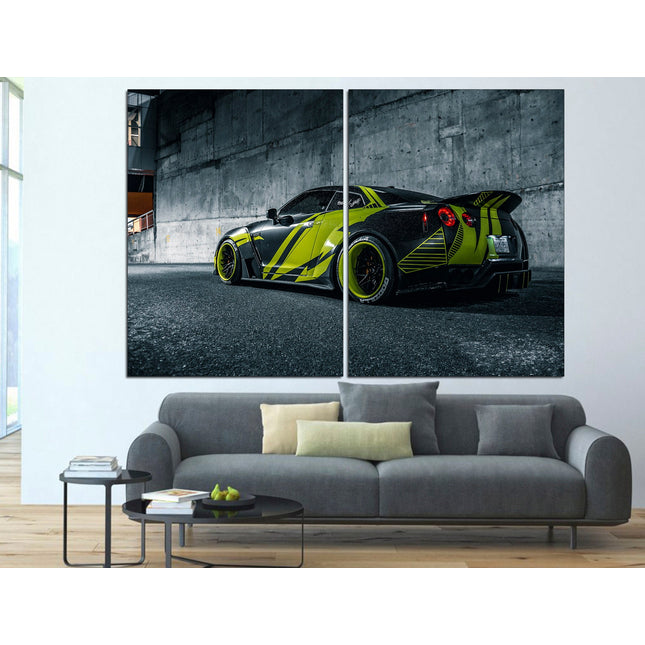 Japanese car on canvas Car on canvas Poster in the garage German car Canvas for garage Mclaren wall decor Race car on canvas