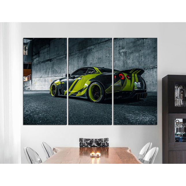 Japanese car on canvas Car on canvas Poster in the garage German car Canvas for garage Mclaren wall decor Race car on canvas