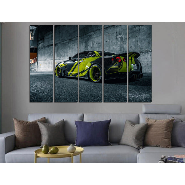 Japanese car on canvas Car on canvas Poster in the garage German car Canvas for garage Mclaren wall decor Race car on canvas