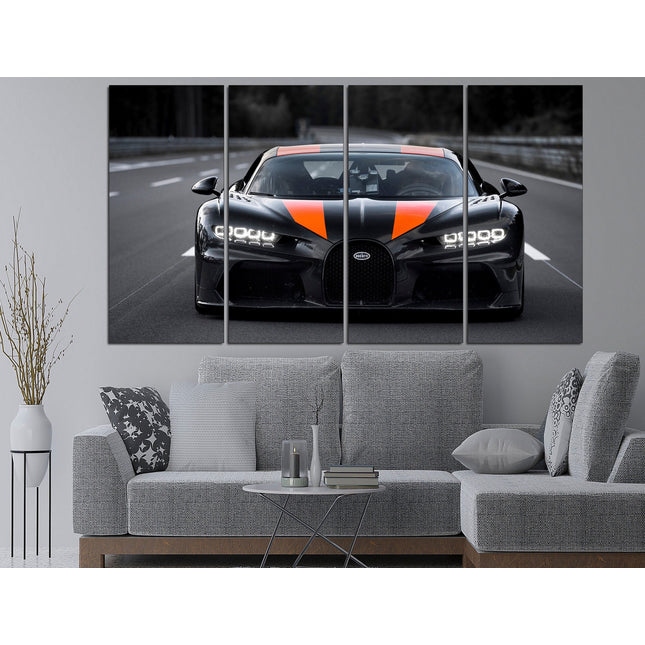 Bugatti on canvas Custom print canvas Canvas for room Racing car Gift for boys Supercar wall art F1 formula on canvas fantastic car