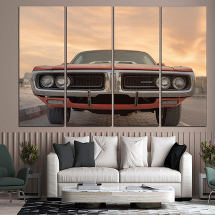American machine on canvas Classic cars Car on canvas Gift for boys Retro cars Supercar gift Supercar wall art Car on poster Car decor Car
